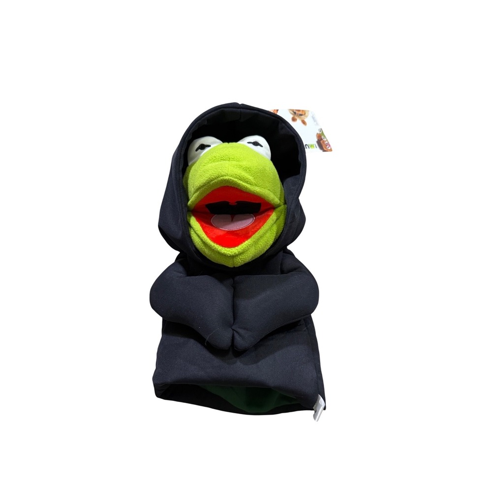 Kidrobot Muppets Constantine Evil Kermit Hand Puppet OS Black Green Meme NWT